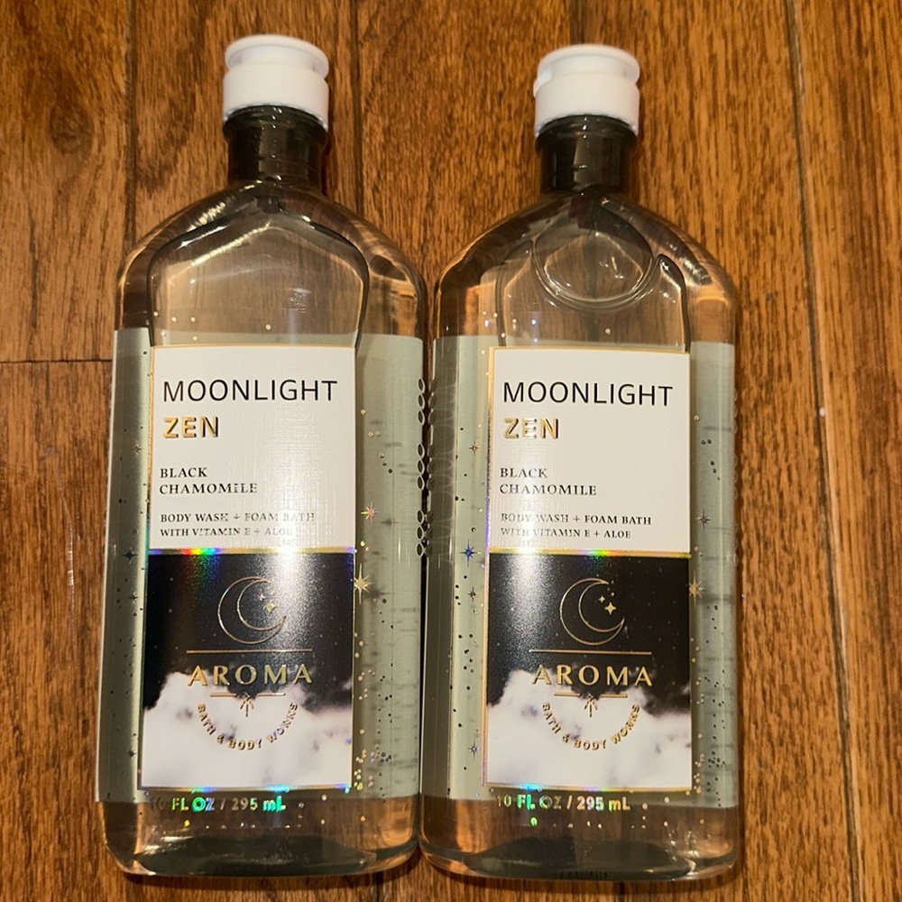 BBW AROMATHERAPY BODY WASH 2pc set Black Chamomile